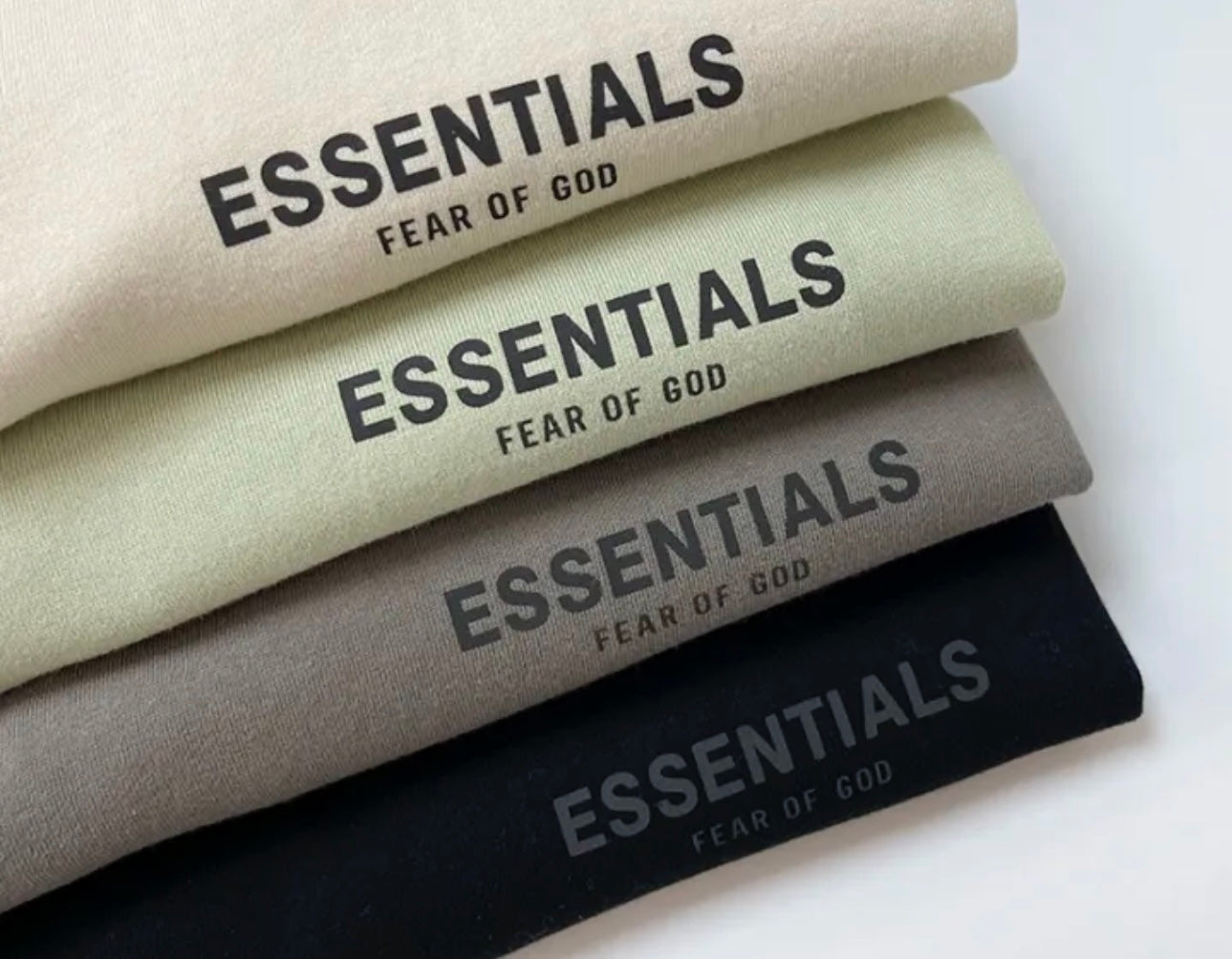 Essentials Fear Of God FW21 Men's Summer Cotton Shorts - Reflective Print Letters