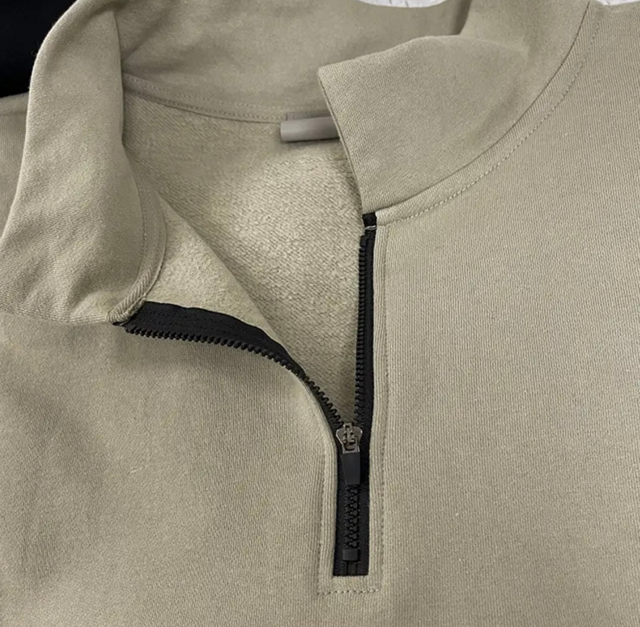 New Men ESSENTIALS Half Zip stand collar Sweatshirt Silica gel Print Logo hoodie Loose Hip hop Unisex streetwear Pullover