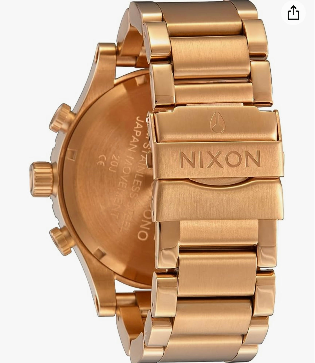 Nixon 51-30 Chrono. ALL GOLD / GOLD / BLACK. Water Resistant Men’s Watch (XL 51mm Watch Face/ 25mm Stainless Steel Band)