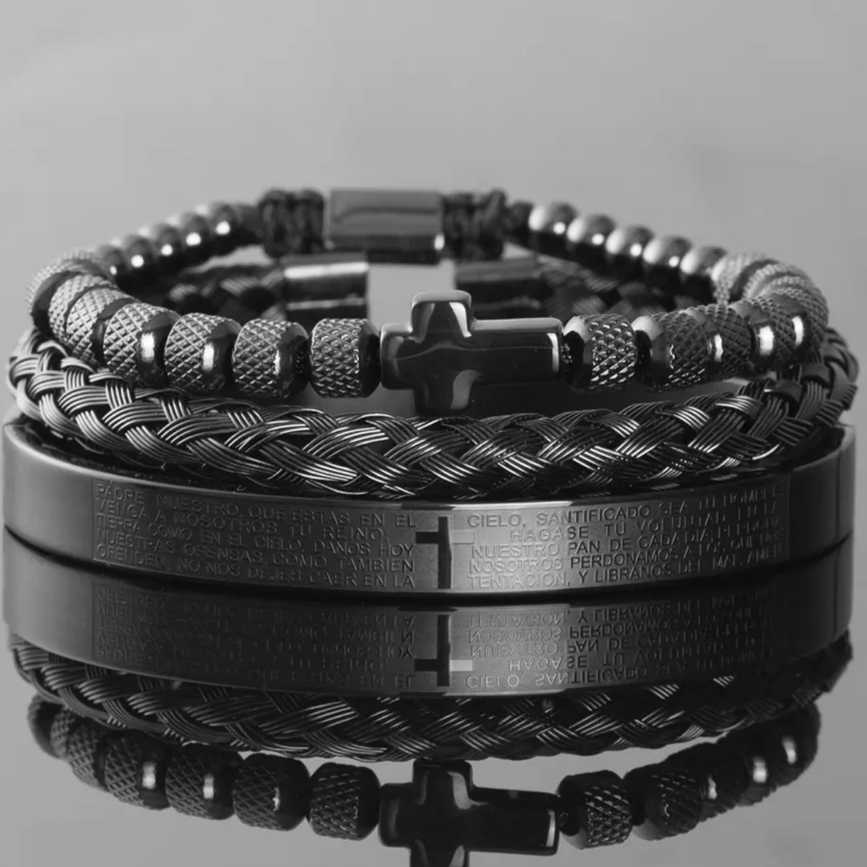 Cross Charm Bracelet for Men & Woman - Adjustable