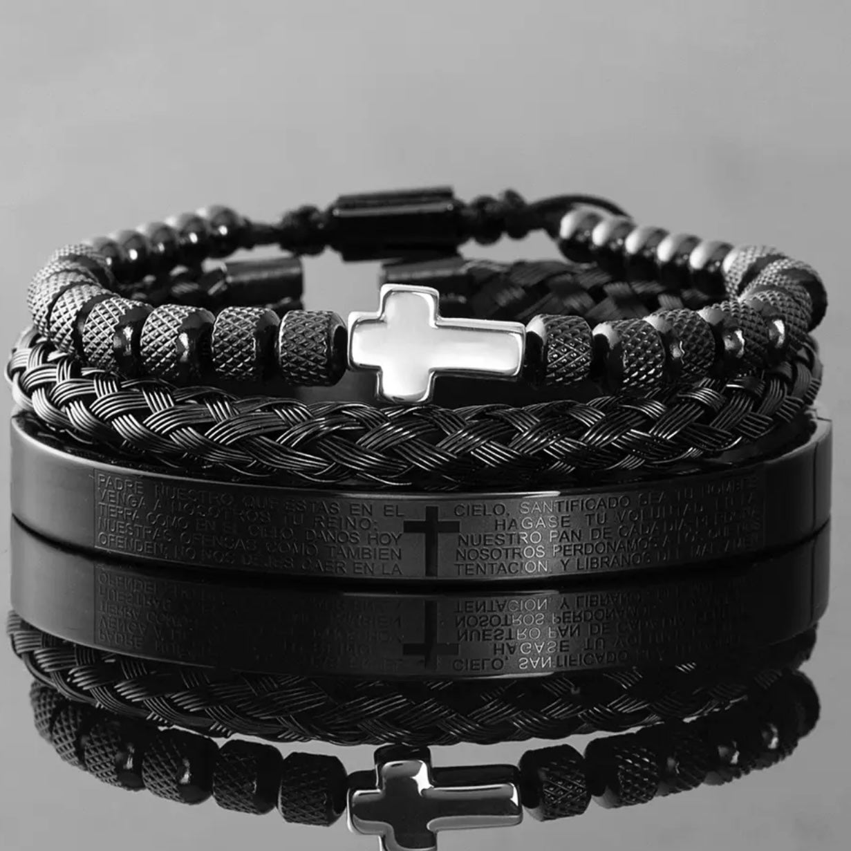 Cross Charm Bracelet for Men & Woman - Adjustable