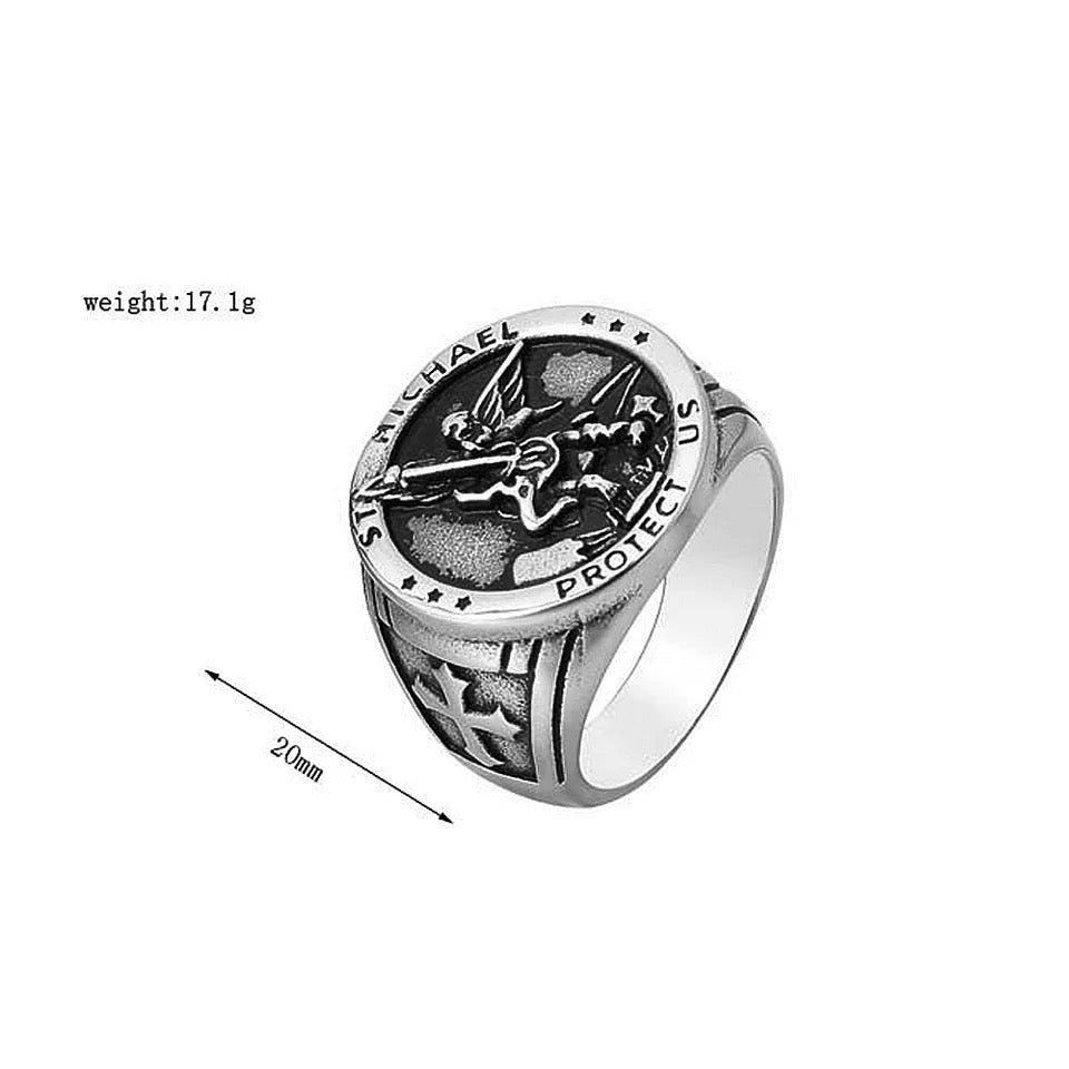 Saint Michael Protect Ring for Men & Woman - Stainless Steel