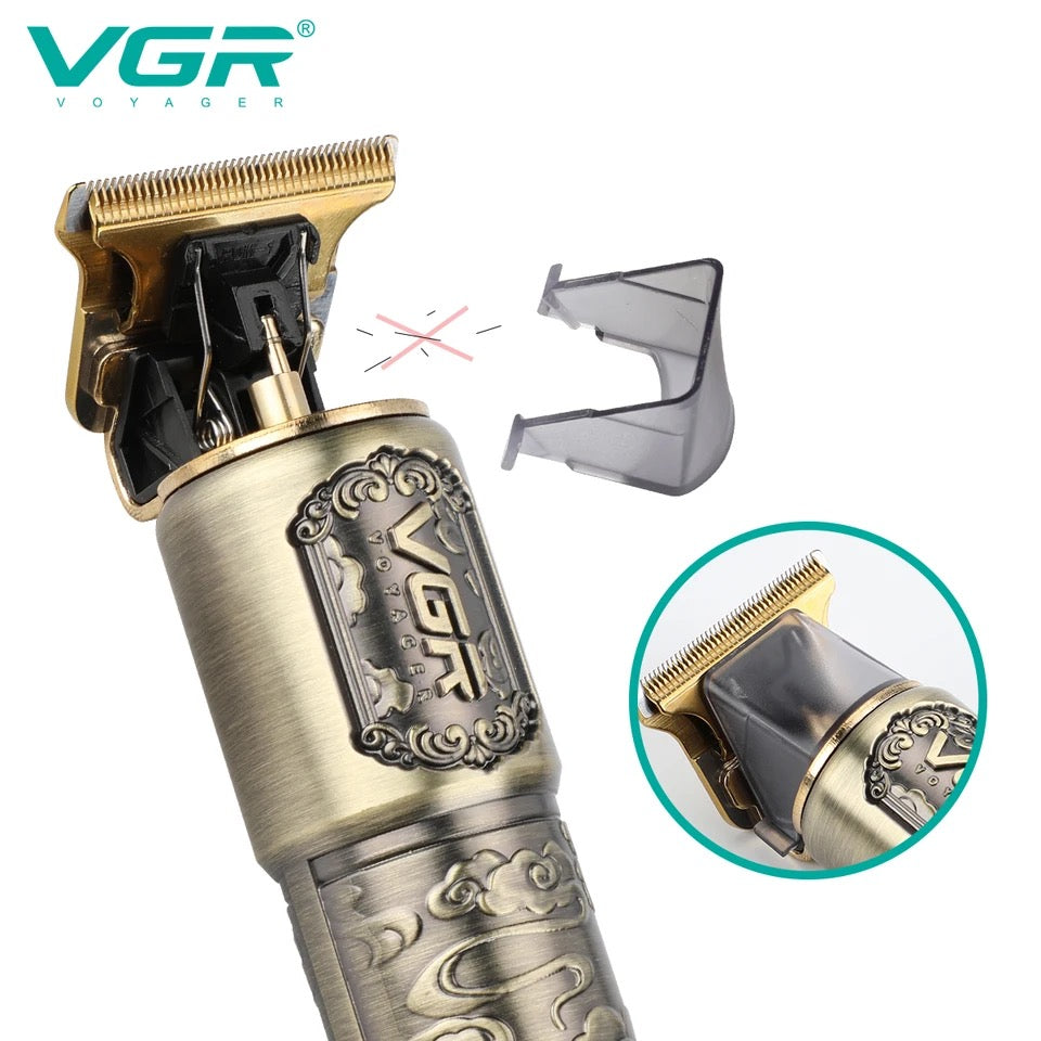 VGR V-073 T9 Rechargeable Vintage Style Cordless Hair Trimmer/Beard Grooming Kit