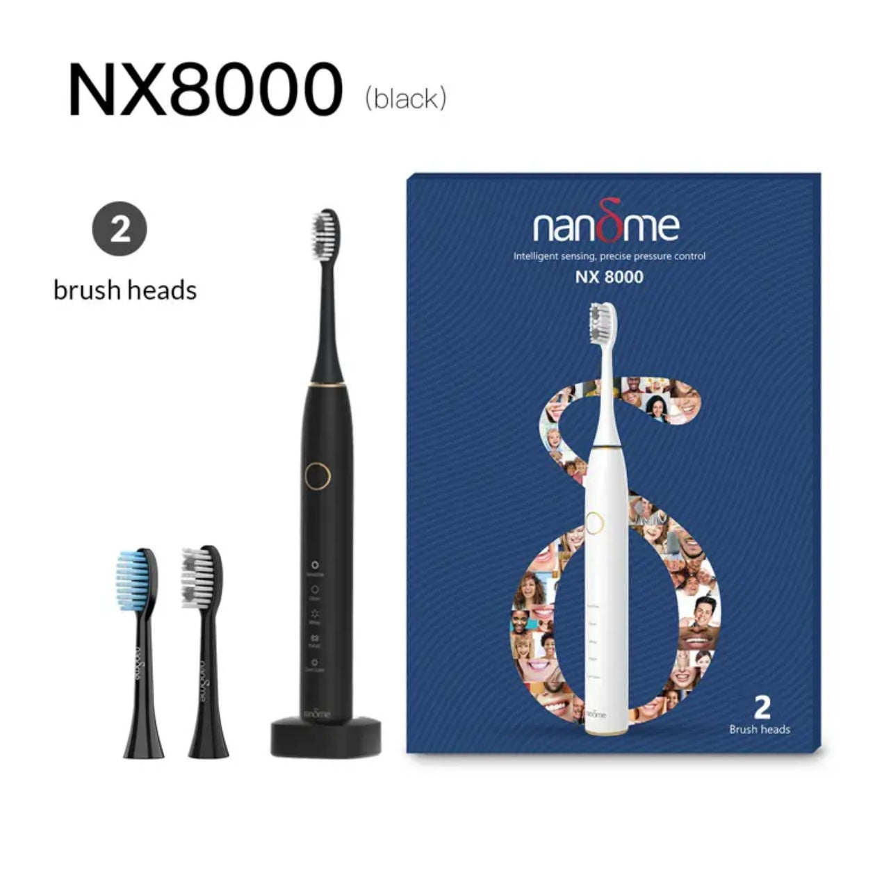Nandme NX8000 Smart Sonic Electric Toothbrush - Pressure Sensing