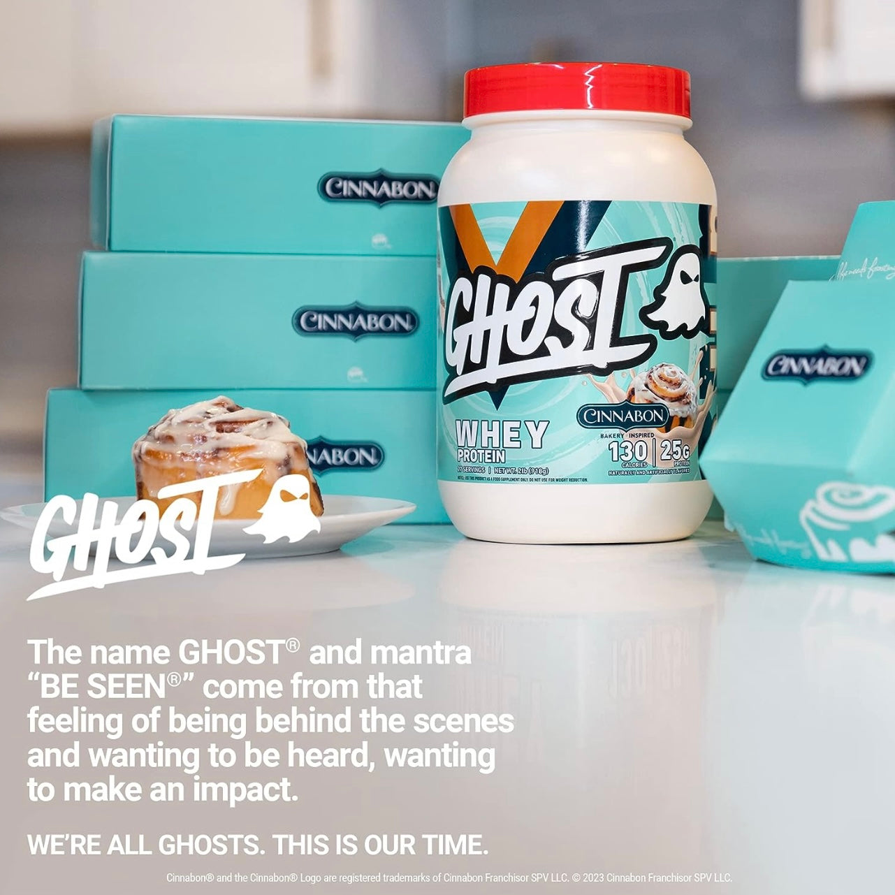 Ghost Whey Protein Powder - Cinnabon 2lb