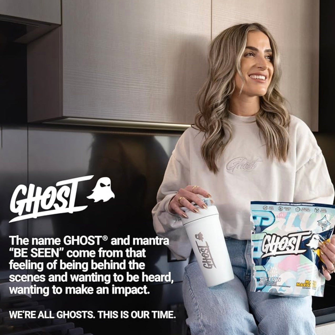 GHOST Glow Sticks: Beauty and Detox Supplement - 30 On-The-Go Stick Packs, Mango Margarita